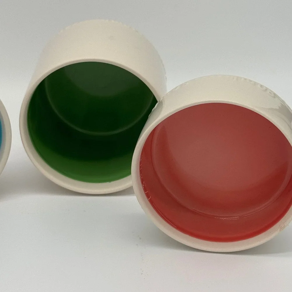 M Costa Ceramic Milk Bottle Measuring Cups Set 4 Pc Teal Threshold Style